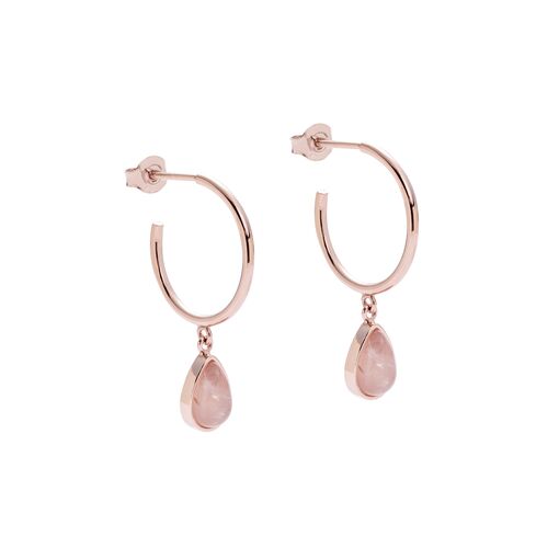 Złocone kolczyki essence rose gold 03