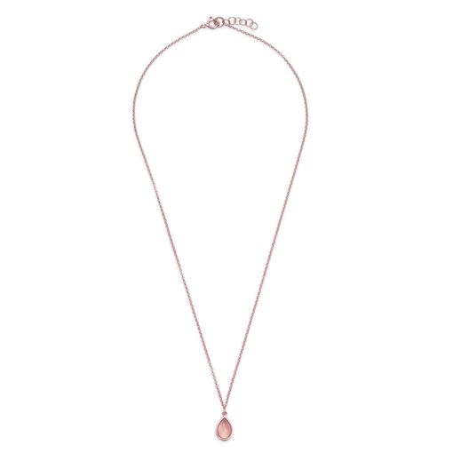 Goldplated essence necklace rose gold 01