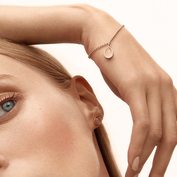 Goldplated essence bracelet rose gold 01