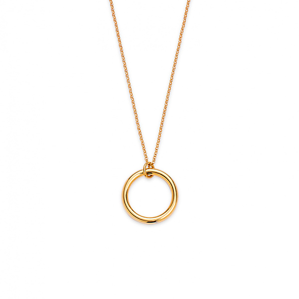 Gold moon 02 gold necklace