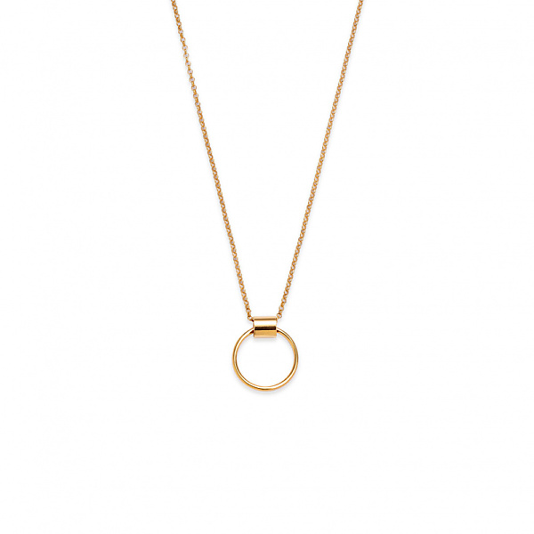 Złocony naszyjnik hoops 02 gold