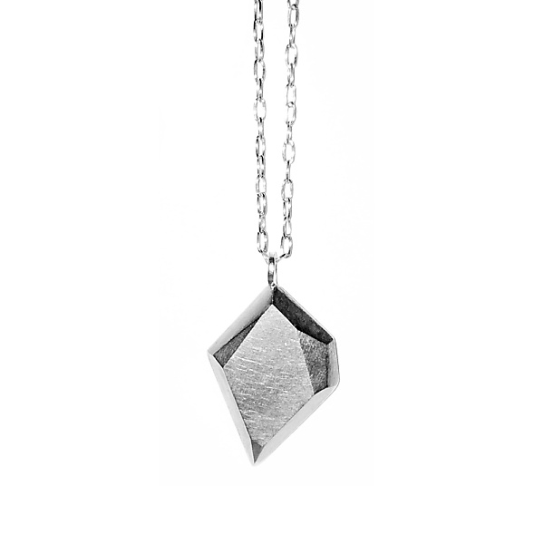 Silver amulet two necklace