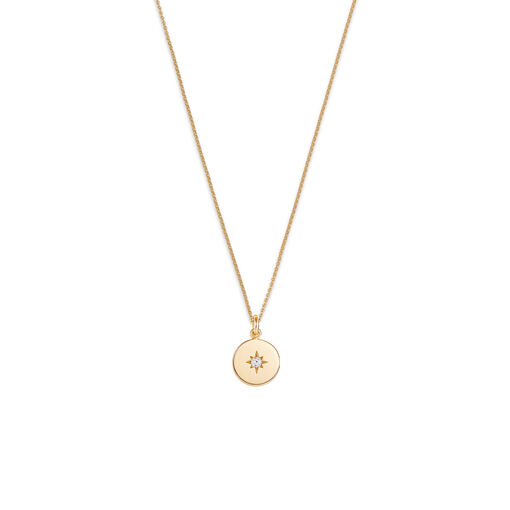 GoldStarlight 01 gold engraved necklace - ręcznie wykonana biżuteria