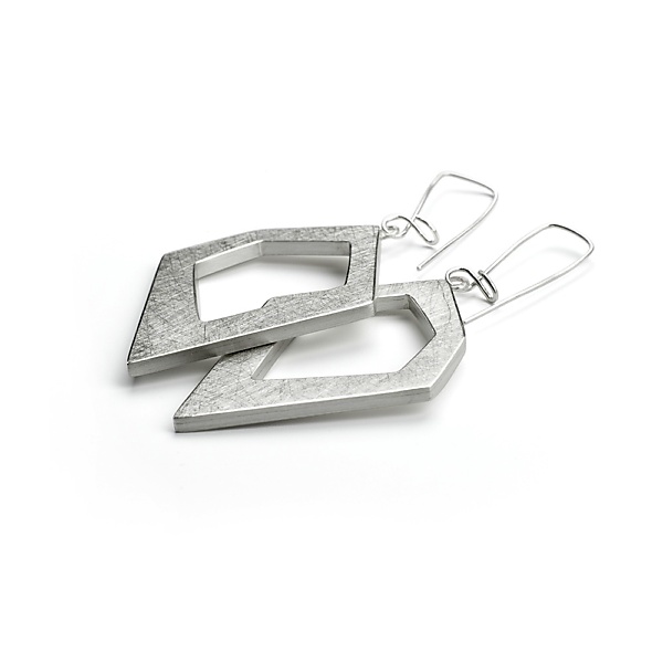 Silver edgy#03 earrings