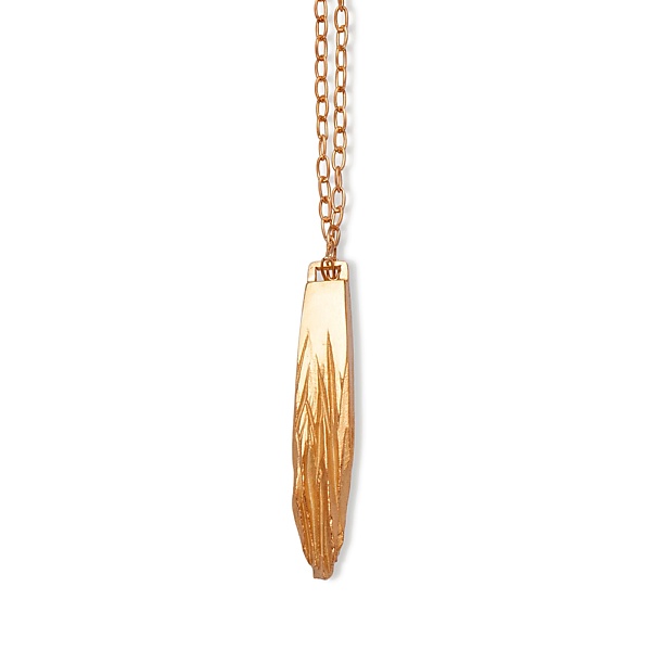 Goldplated iceberg gold necklace