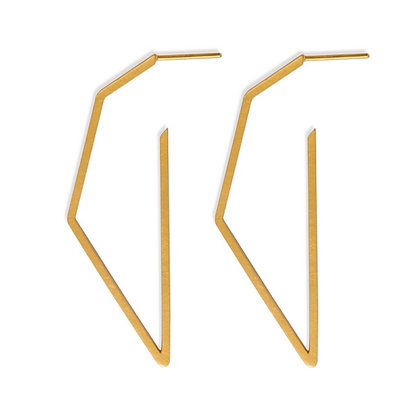 Goldplated subtle earrings no2 gold