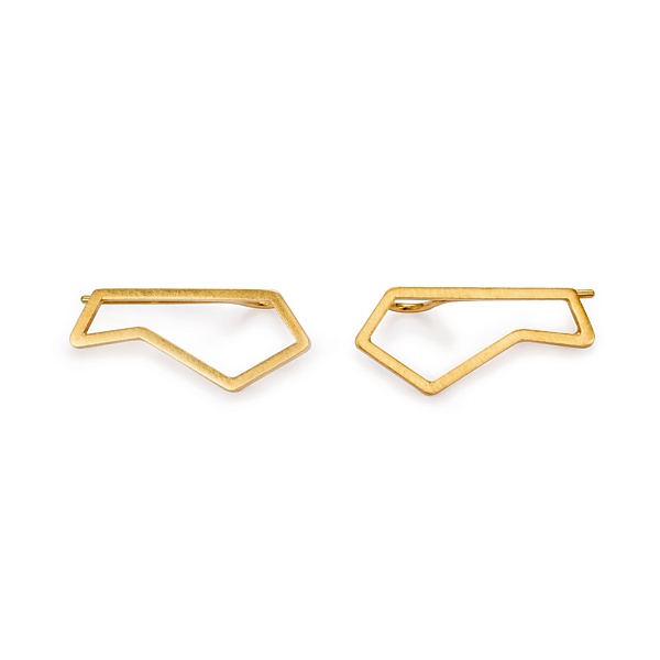 Goldplated subtle earrings no3 gold