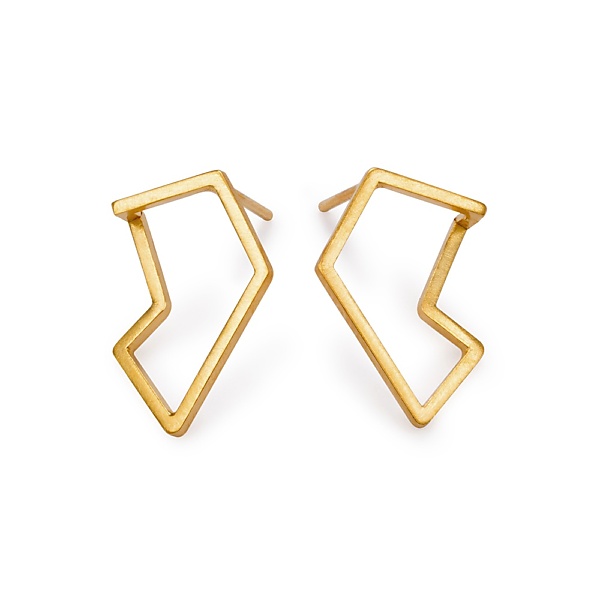 Goldplated subtle earrings no4 gold
