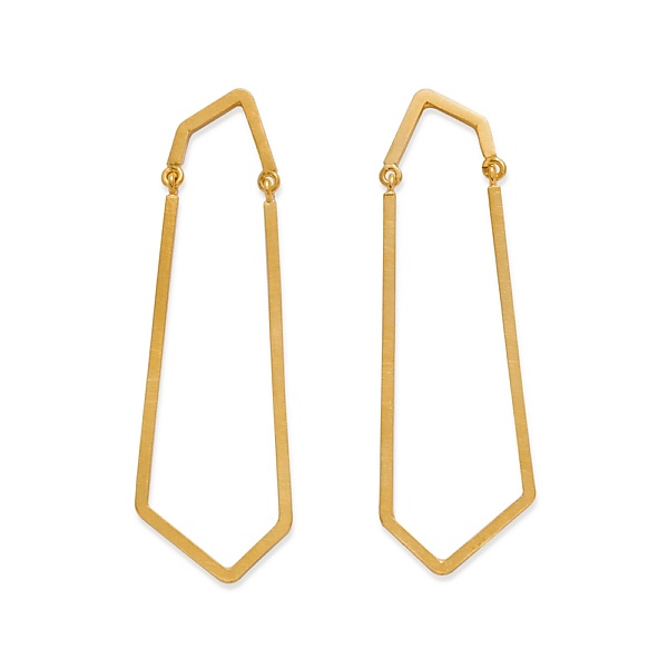Goldplated subtle earrings no6 gold