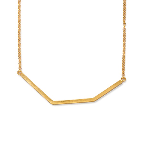 Goldplated subtle necklace no2 gold