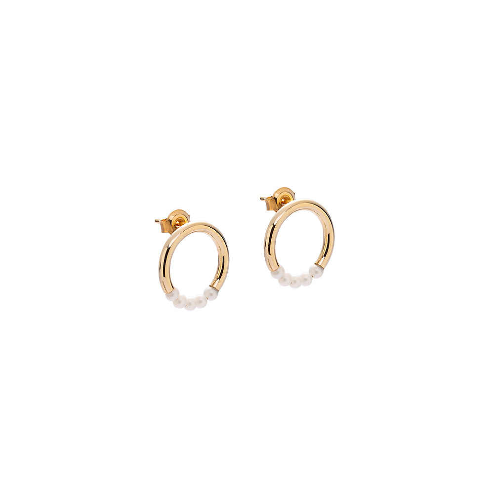 muse 01 gold earrings - ręcznie wykonana bezkompromisowa biżuteria
