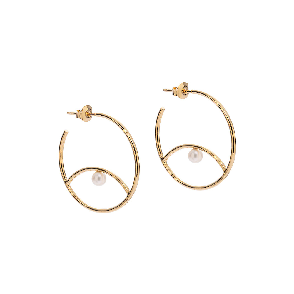 muse 03 gold earrings - ręcznie wykonana bezkompromisowa biżuteria
