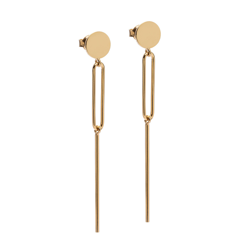 muse 07 gold earrings - ręcznie wykonana bezkompromisowa biżuteria