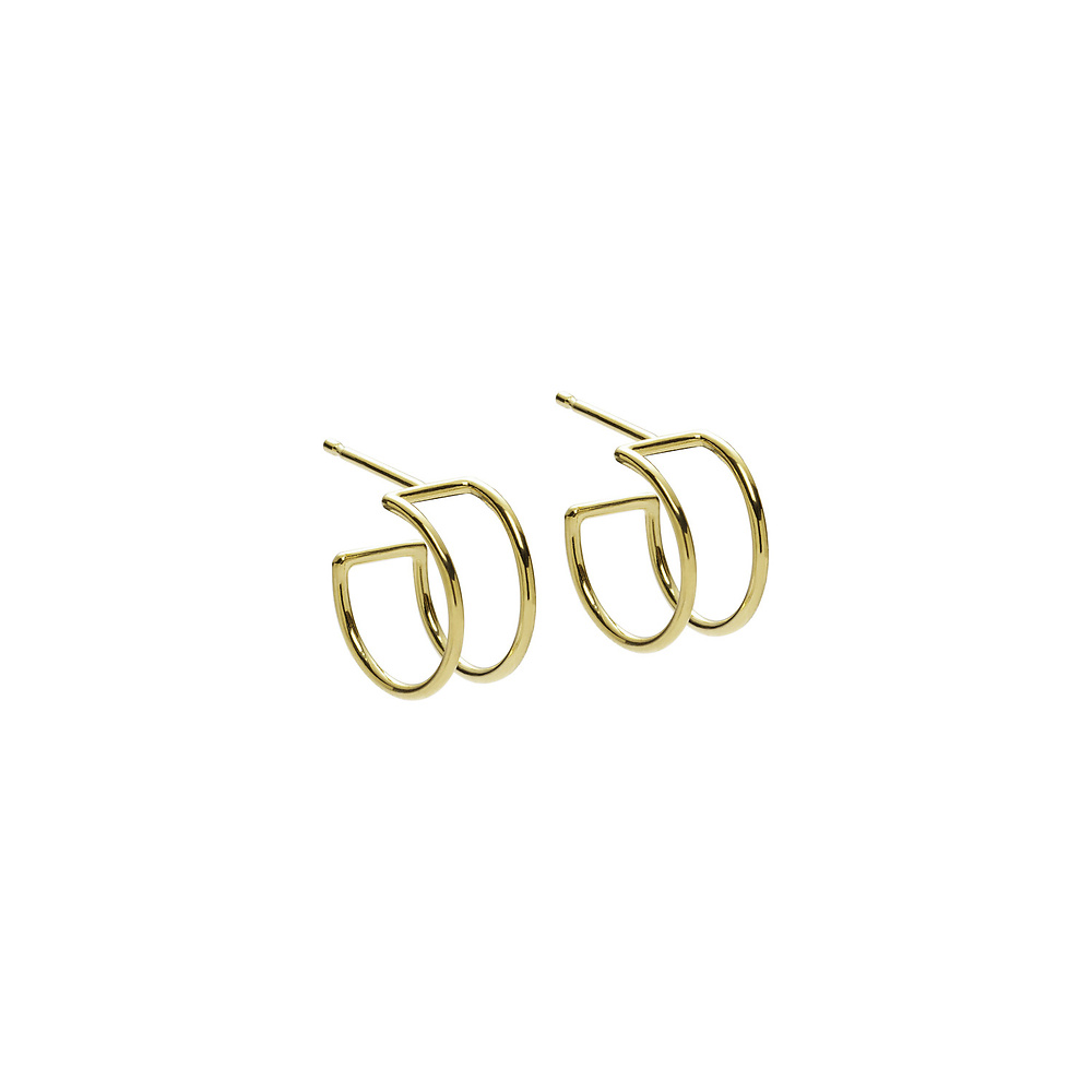 muse 08 gold earrings - ręcznie wykonana bezkompromisowa biżuteria