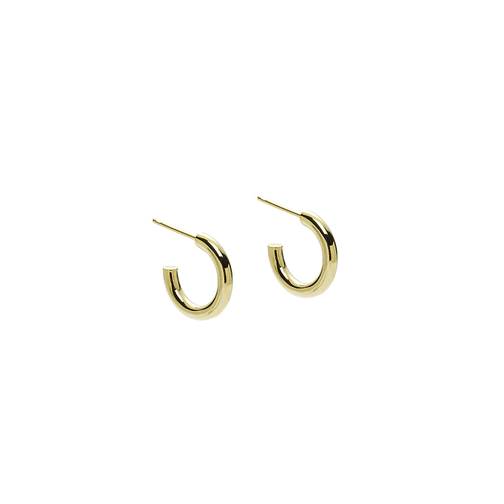 muse 09 gold earrings - ręcznie wykonana bezkompromisowa biżuteria