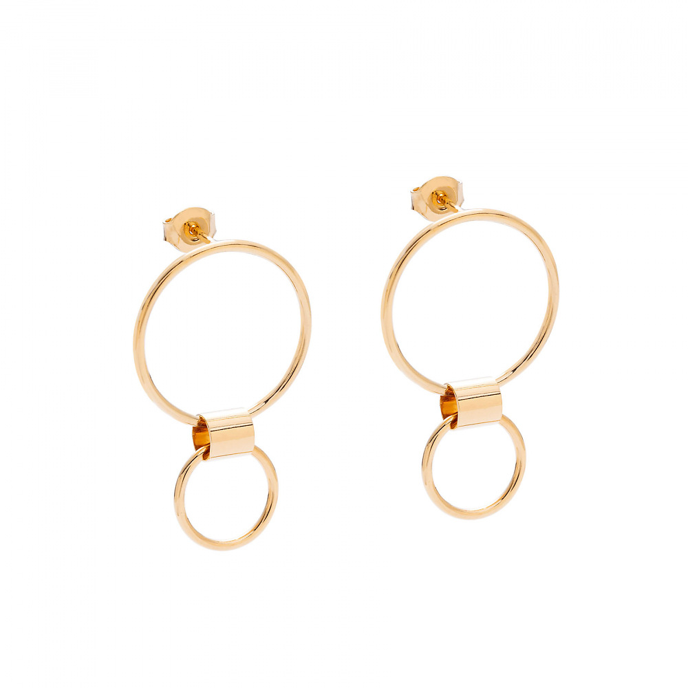 hoops 01 gold earrings - ręcznie wykonana bezkompromisowa biżuteria