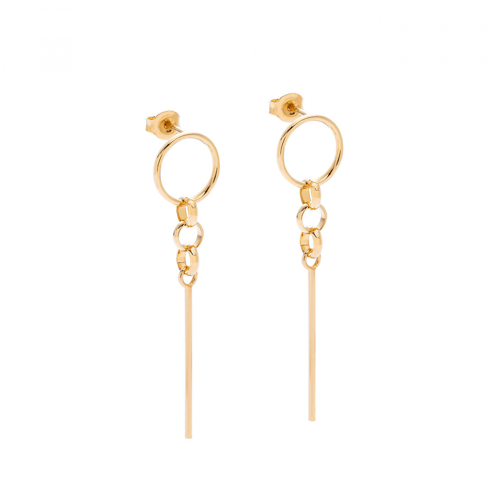 Goldplated hoops 02 gold earrings