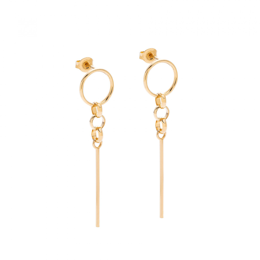 hoops 02 gold earrings - ręcznie wykonana bezkompromisowa biżuteria