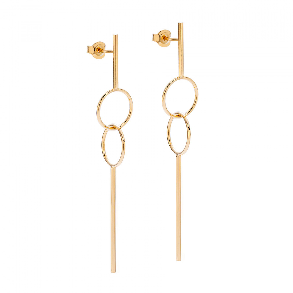 hoops 04 gold earrings - ręcznie wykonana bezkompromisowa biżuteria