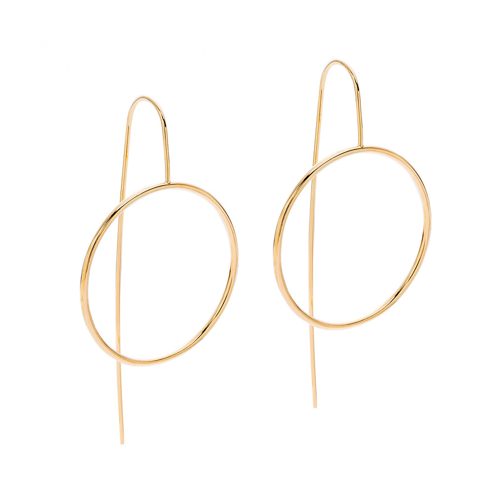hoops 05 gold earrings - ręcznie wykonana bezkompromisowa biżuteria