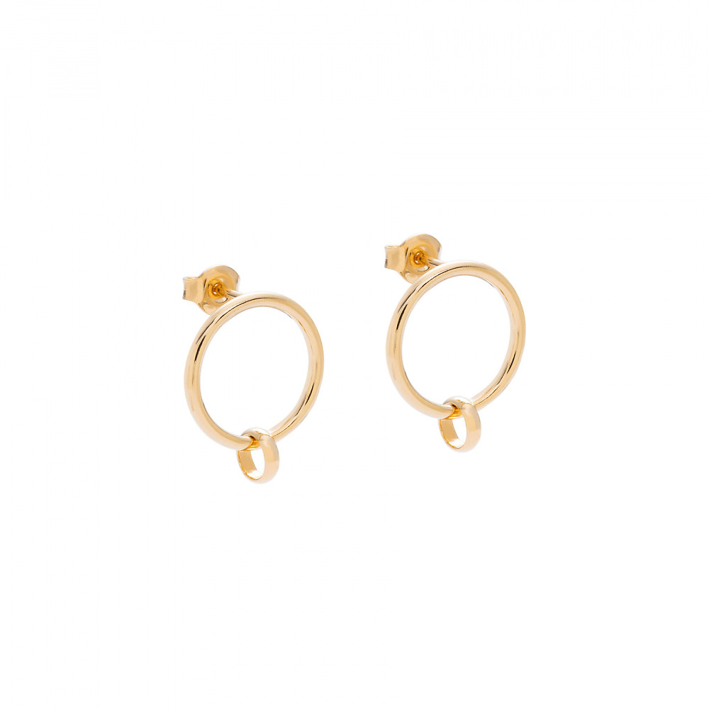 hoops 06 gold earrings - ręcznie wykonana bezkompromisowa biżuteria