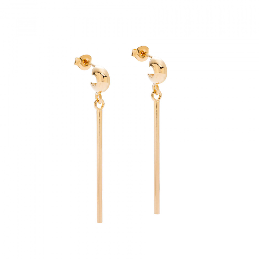 Goldplated hoops 07 gold earrings
