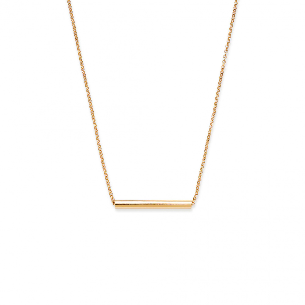 hoops 01 gold necklace - ręcznie wykonana bezkompromisowa biżuteria