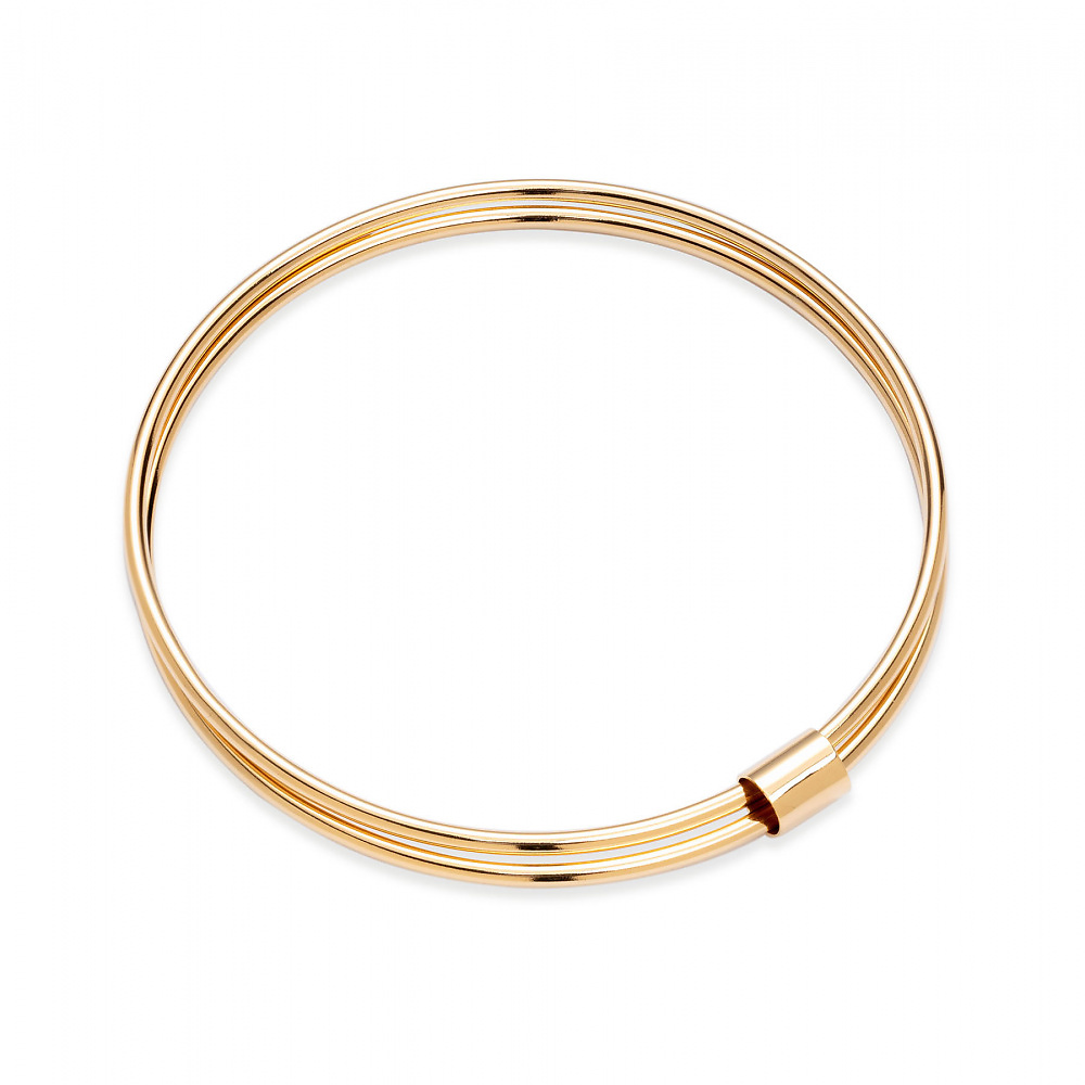 Goldplated hoops 01 gold bracelet