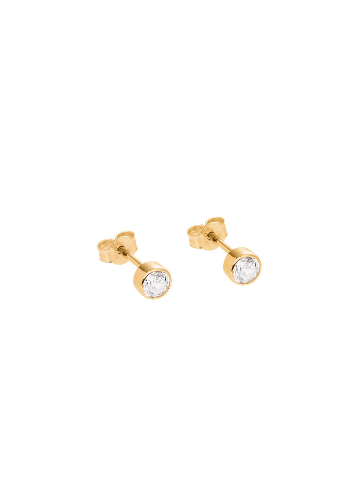 złote kolczyki z brylantami 0.5 ct infinity 08 - ręcznie wykonana bezkompromisowa biżuteria