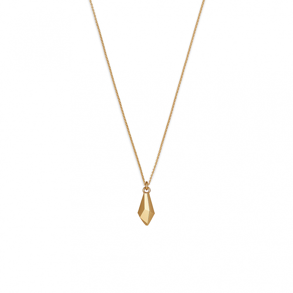 gold necklace iceberg 01 - ręcznie wykonana bezkompromisowa biżuteria