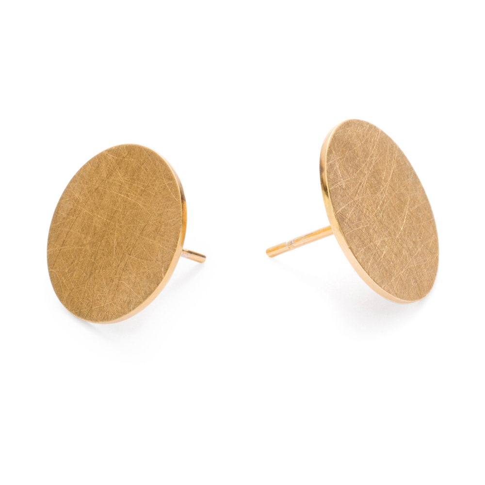 ZłoconeKolczyki balance no4 gold - ręcznie wykonana bezkompromisowa biżuteria