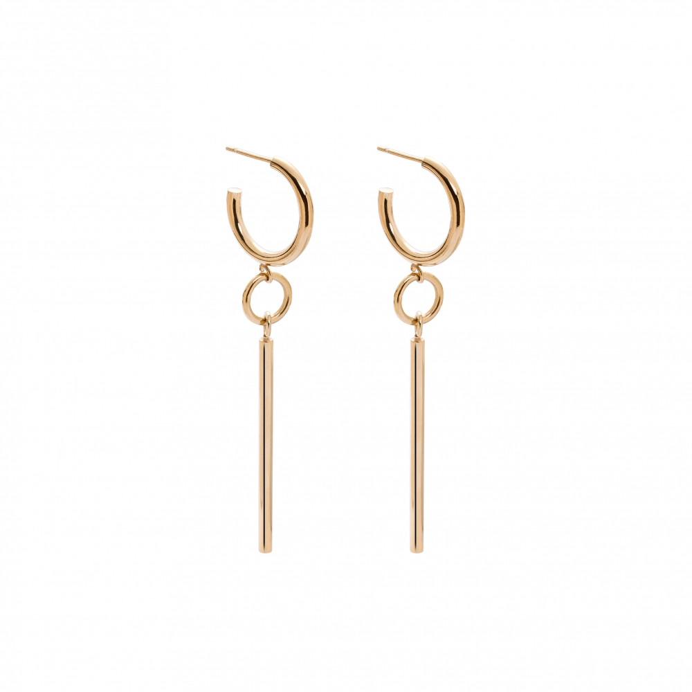 GoldplatedBold 01 goldplated earrings - ręcznie wykonana bezkompromisowa biżuteria