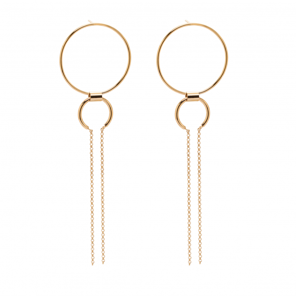 GoldplatedBold 03 goldplated earrings - ręcznie wykonana bezkompromisowa biżuteria