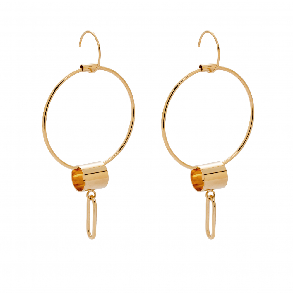 GoldplatedBold 05 goldplated earrings - ręcznie wykonana bezkompromisowa biżuteria