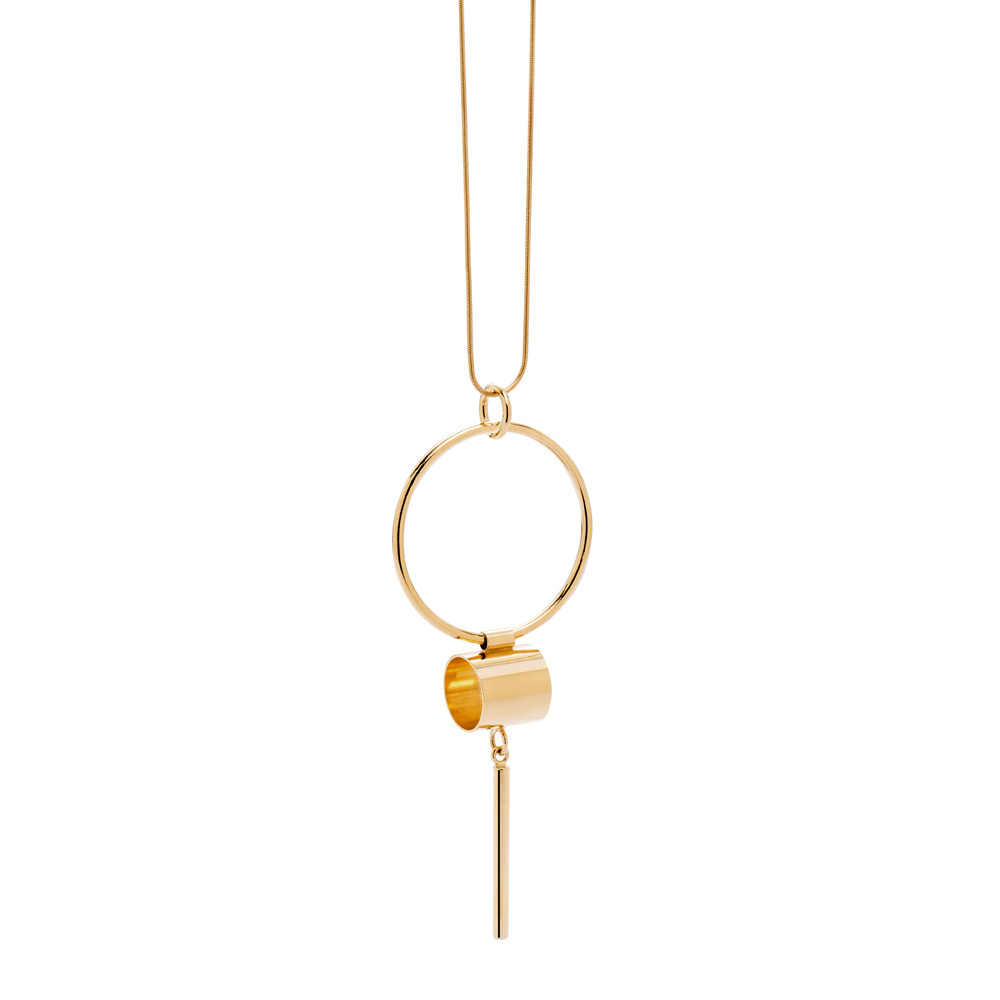 GoldplatedBold 02 goldplated necklace - ręcznie wykonana bezkompromisowa biżuteria