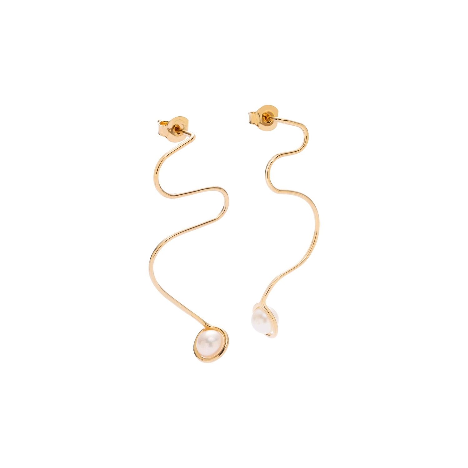 GoldImagine 02 - 14 kt gold earrings - ręcznie wykonana bezkompromisowa biżuteria