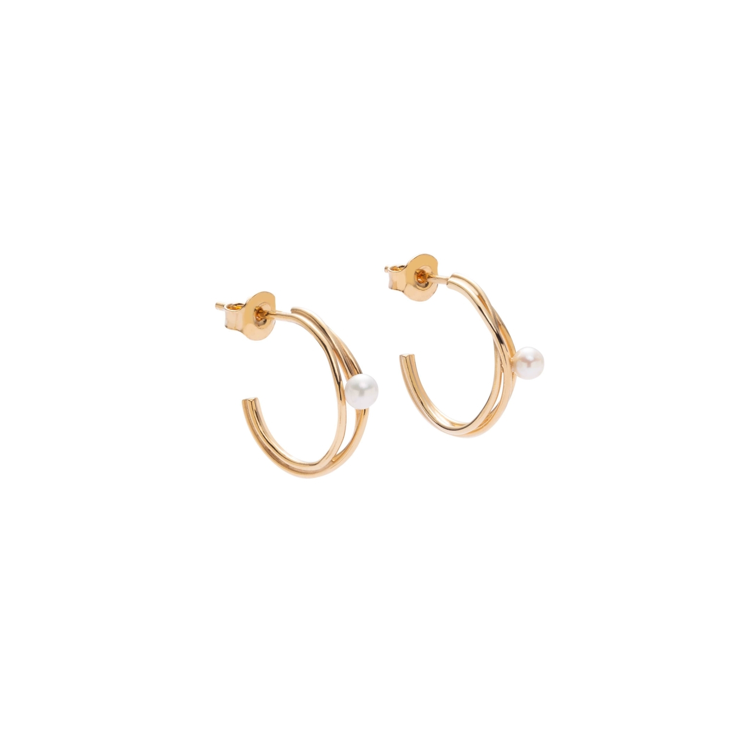 GoldImagine 05 - 14 kt gold earrings - ręcznie wykonana bezkompromisowa biżuteria