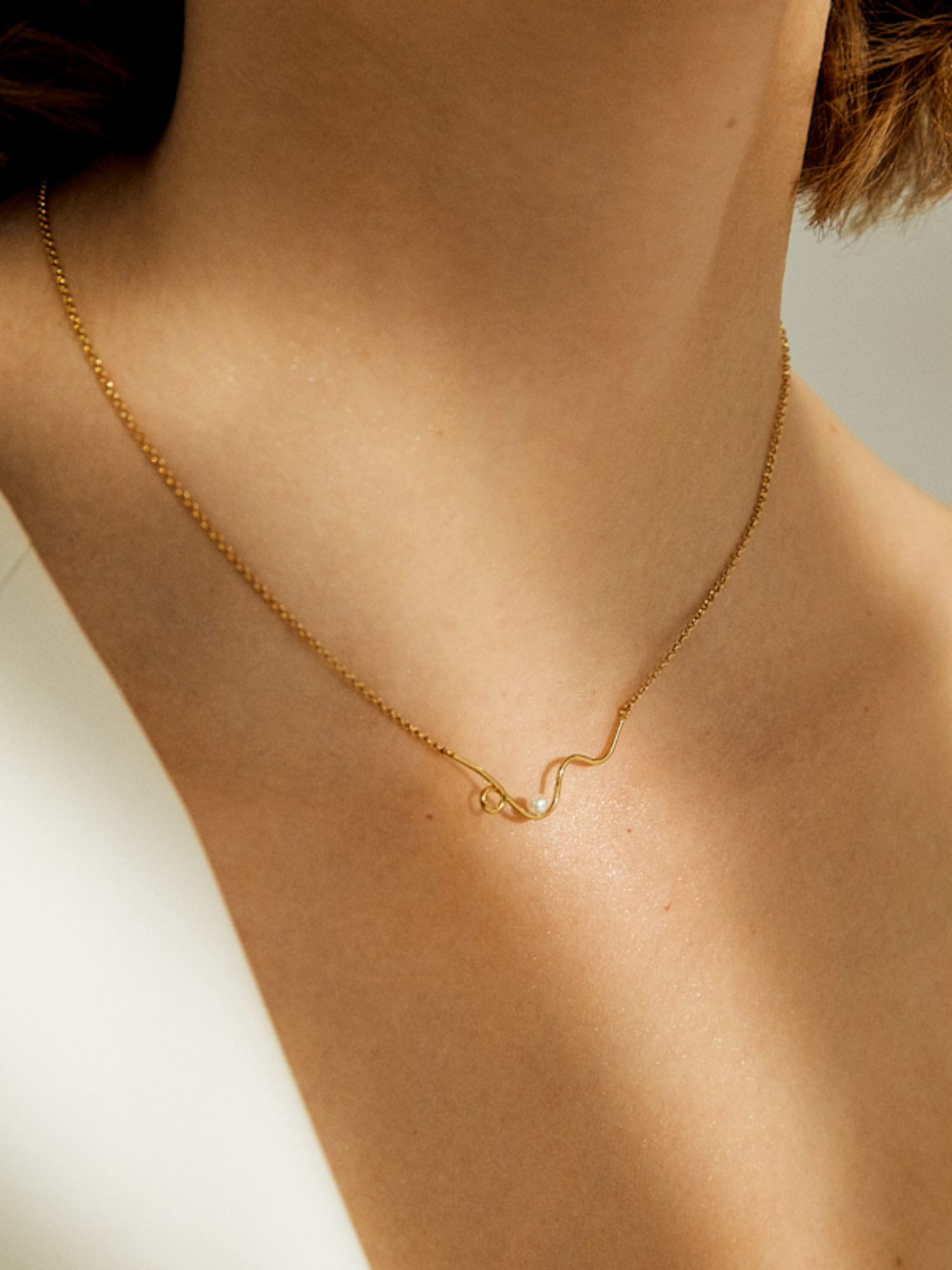 imagine 01 - 14 kt gold necklace dodatkowe zdjęcie 1