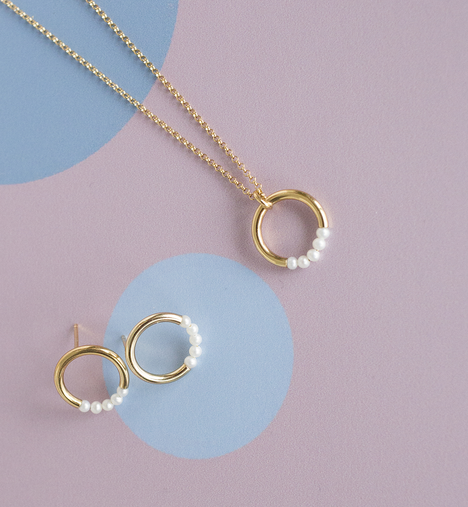 muse 01 gold earrings dodatkowe zdjęcie 3