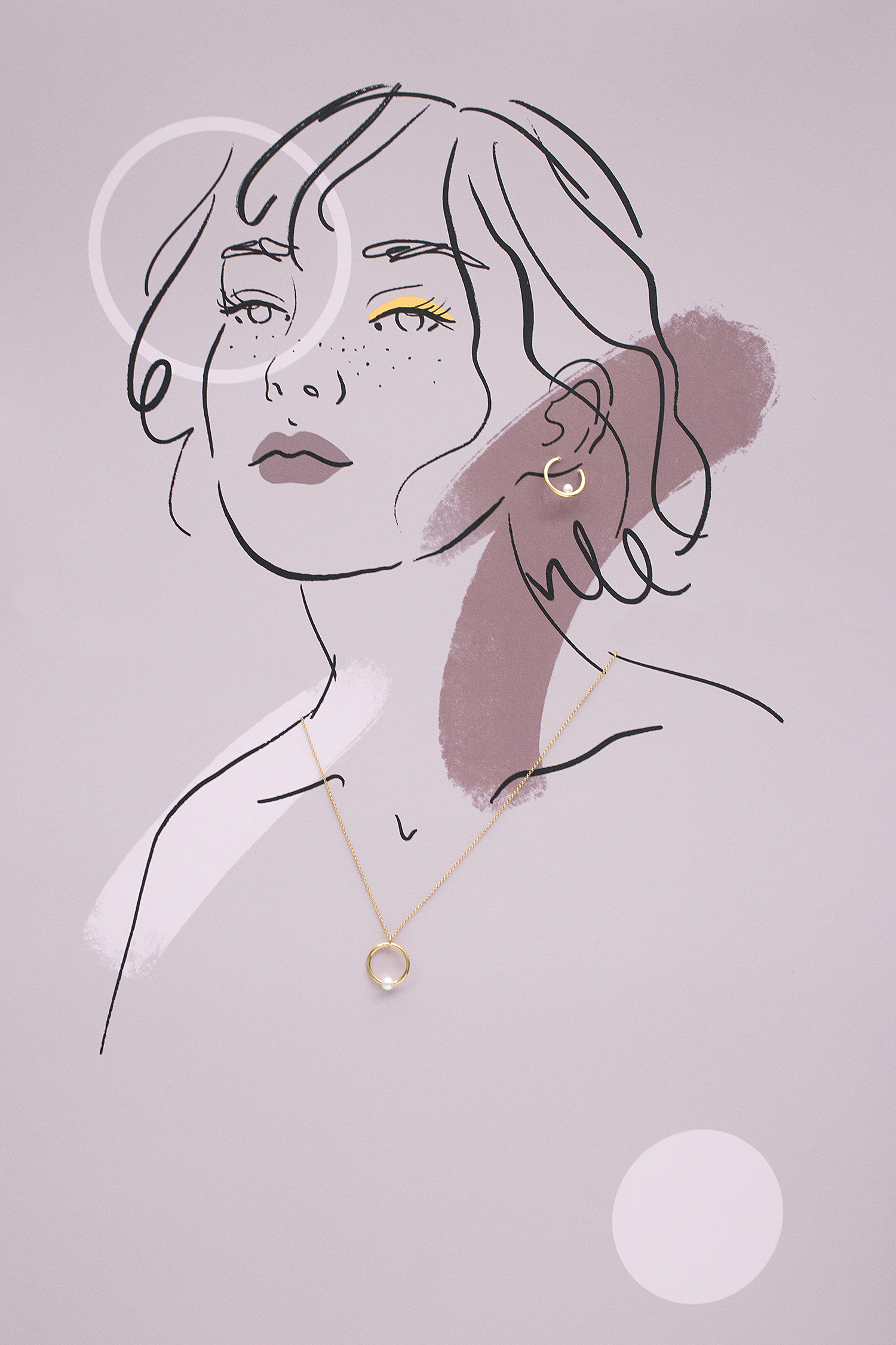 muse 02 gold earrings dodatkowe zdjęcie 2