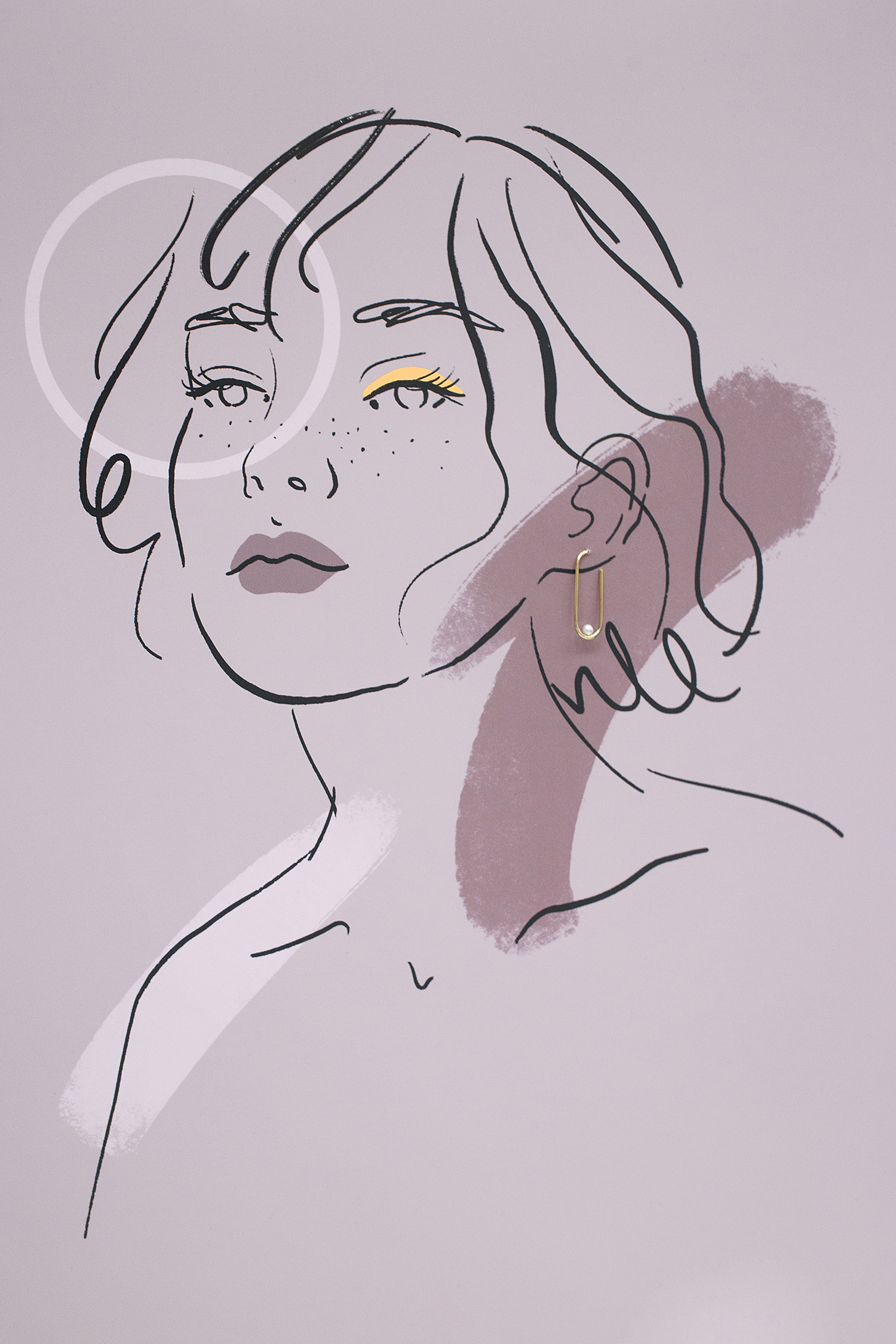 muse 04 gold earrings dodatkowe zdjęcie 2