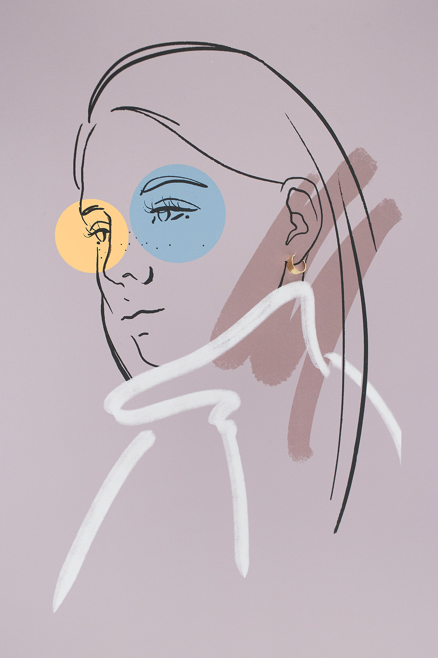 muse 05 gold earrings dodatkowe zdjęcie 2