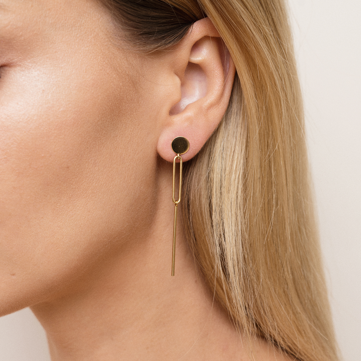 muse 07 gold earrings dodatkowe zdjęcie 1