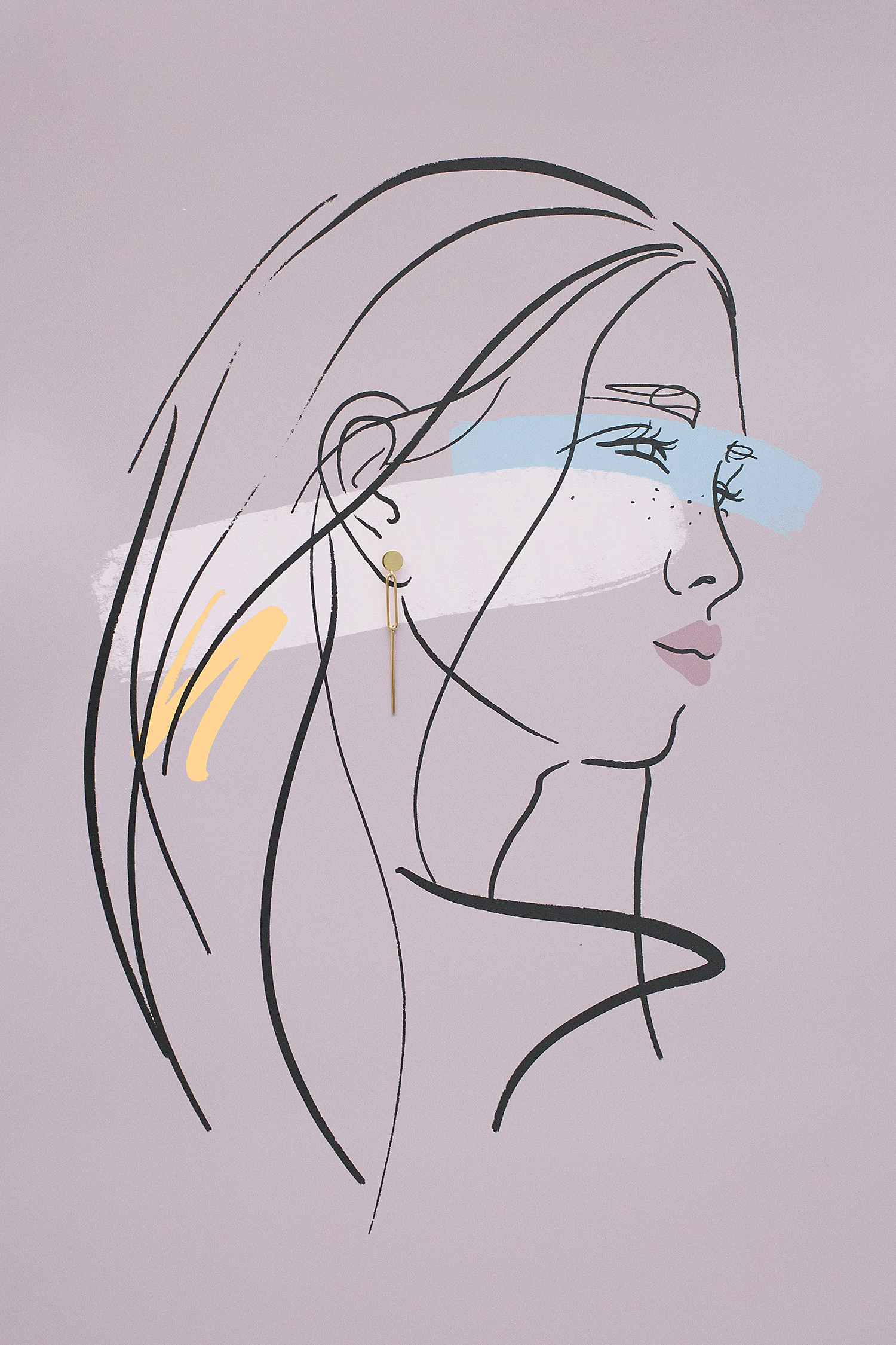 kolczyki muse 07 gold dodatkowe zdjęcie 2