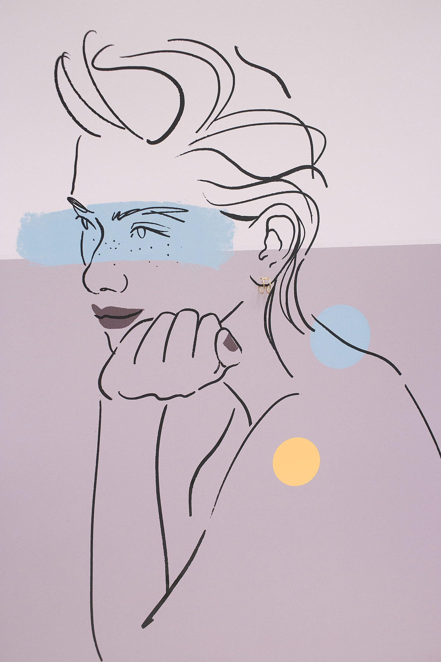 muse 08 gold earrings dodatkowe zdjęcie 2