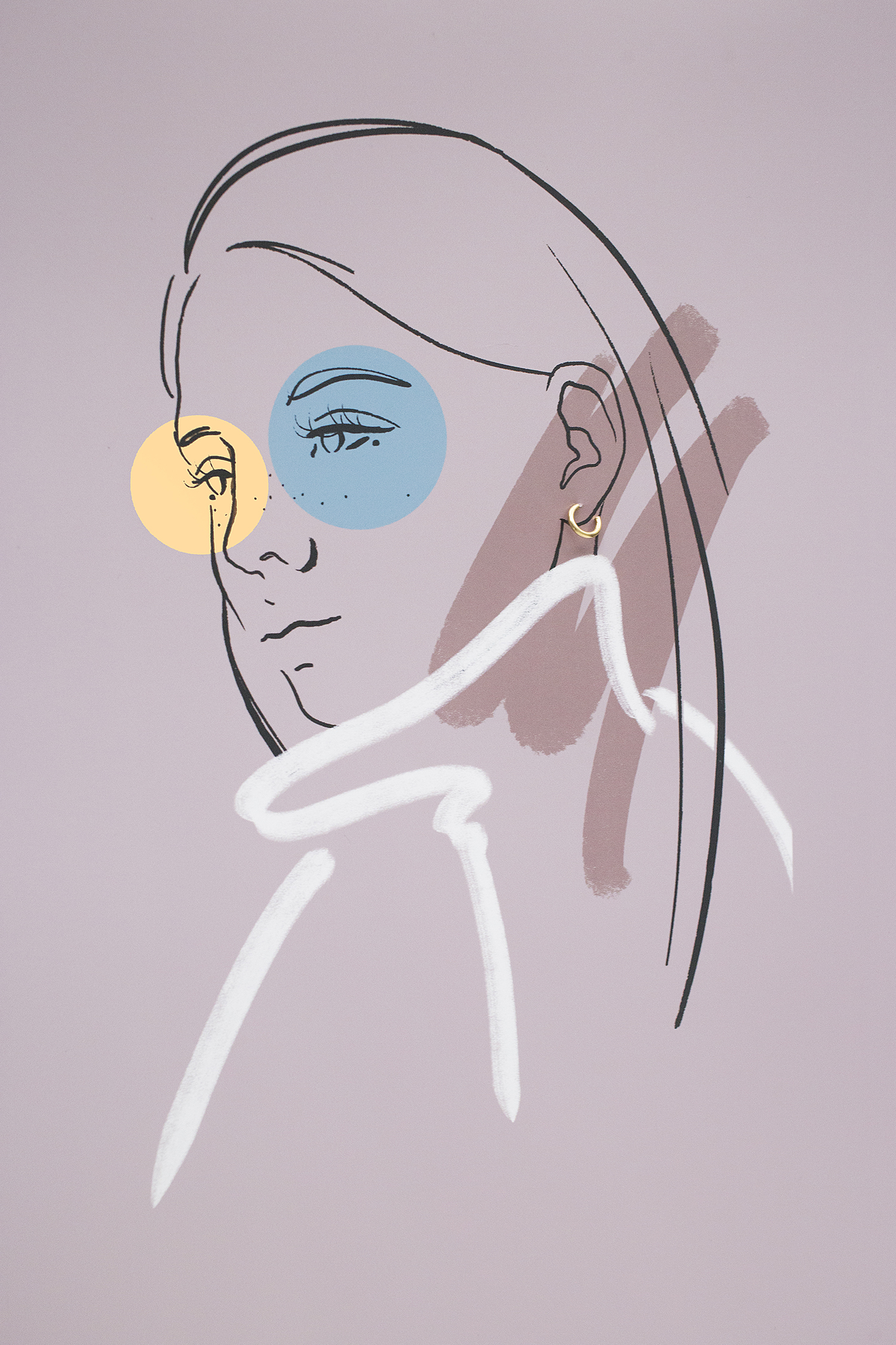 muse 09 gold earrings dodatkowe zdjęcie 2