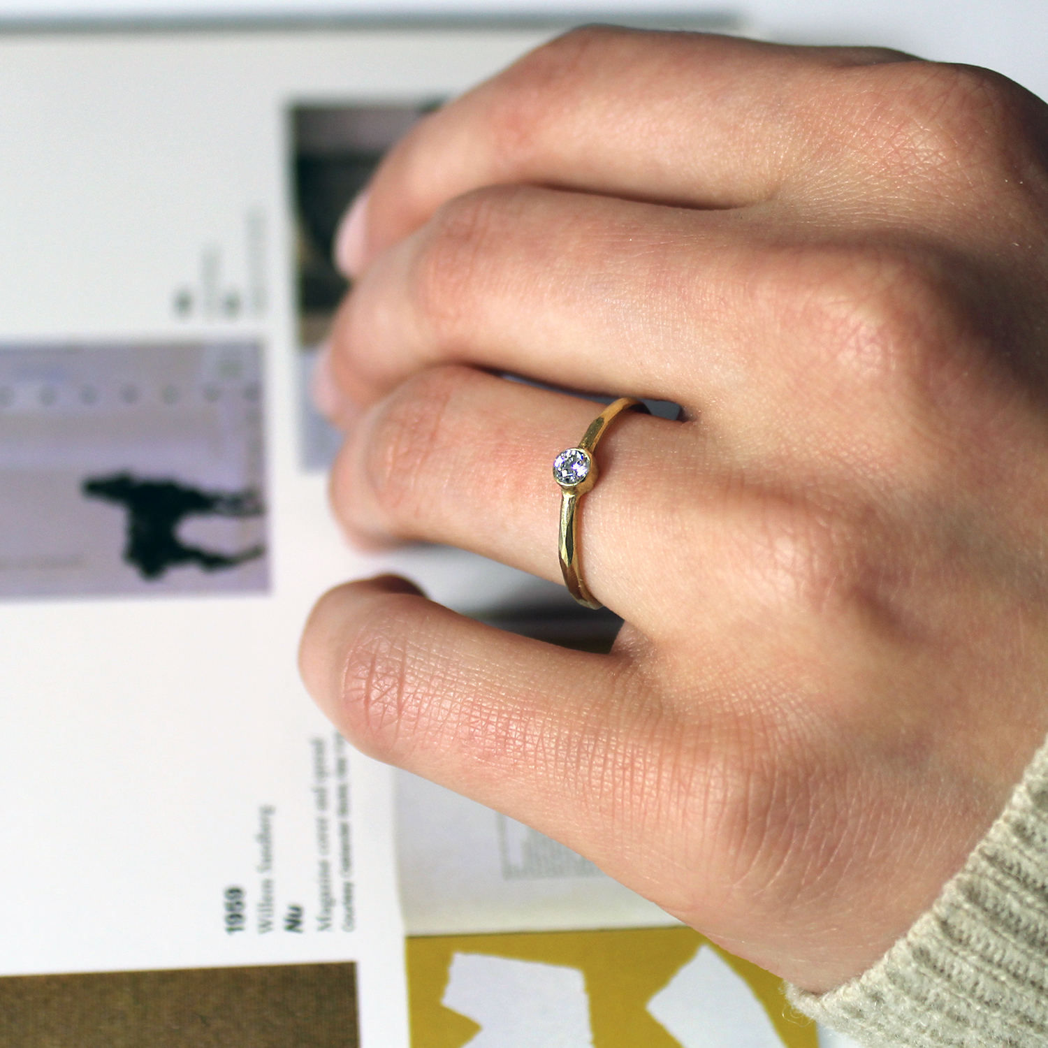 hope - gold engagement ring dodatkowe zdjęcie 3