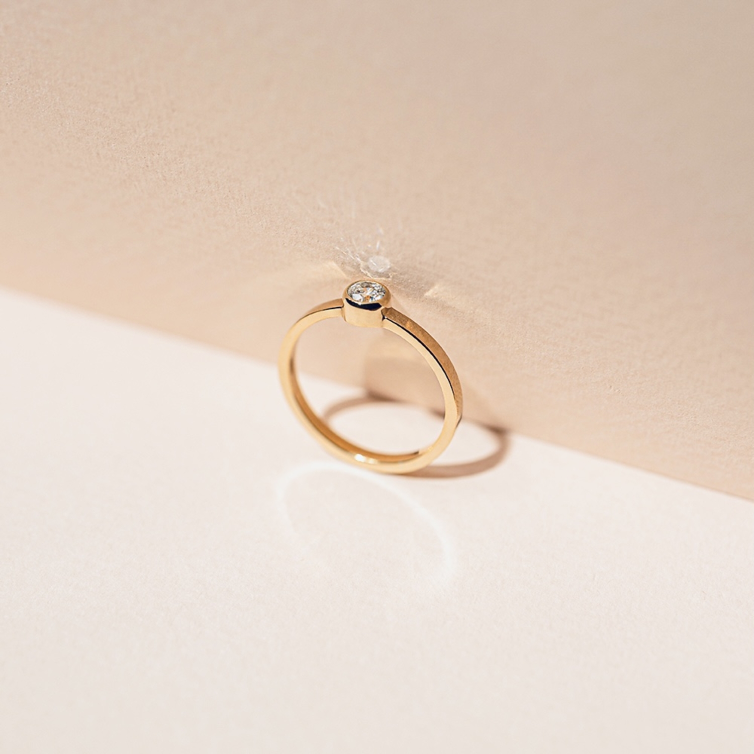trust - gold engagement ring