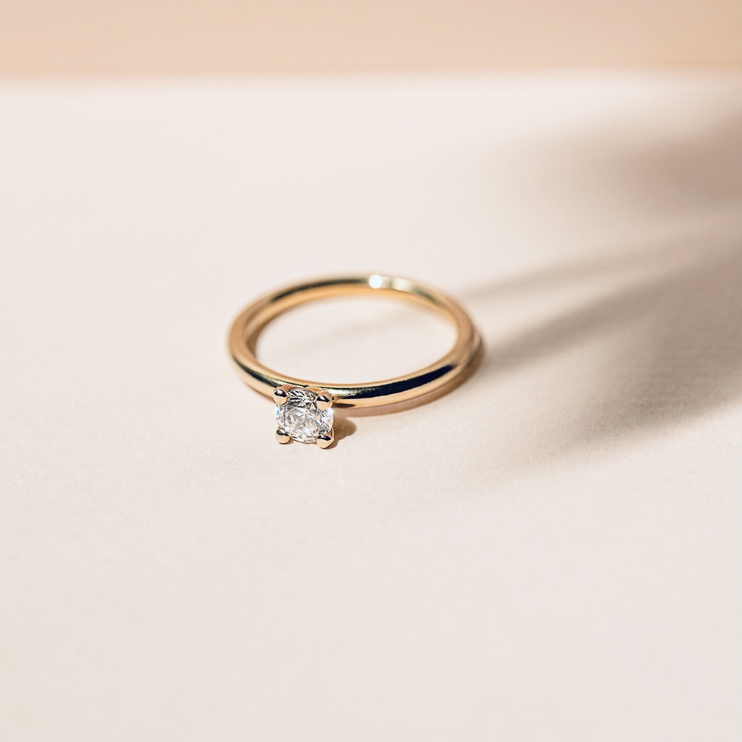 bliss - gold engagement ring