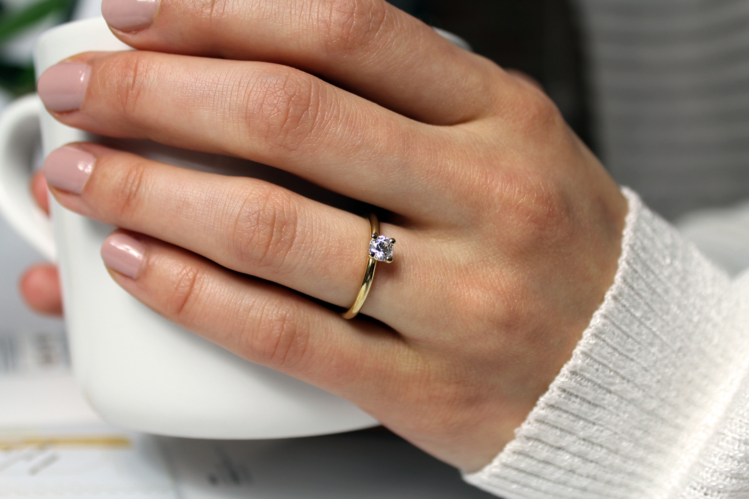 bliss - gold engagement ring dodatkowe zdjęcie 3